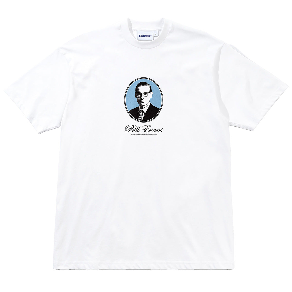 Butter® x Bill Evans Crystal Notes Tee - White