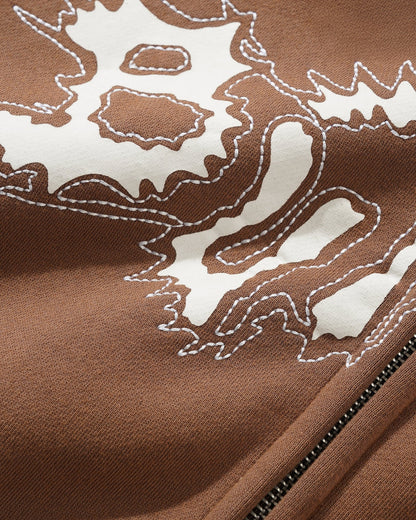 Eruption Zip-Thru Hoodie - Chocolate