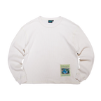Butterfly Thermal Waffle Longsleeve - Cream