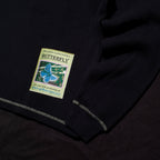 Butterfly Thermal Waffle Longsleeve - Black