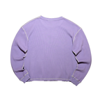 Butterfly Thermal Waffle Longsleeve - Purple