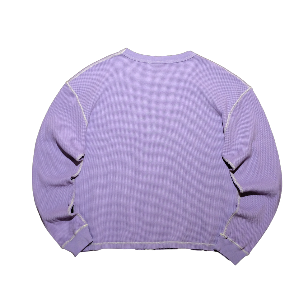 Butterfly Thermal Waffle Longsleeve - Purple