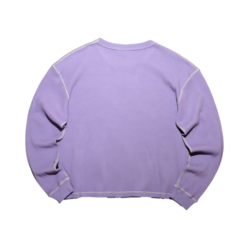 Butterfly Thermal Waffle Longsleeve - Purple