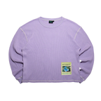 Butterfly Thermal Waffle Longsleeve - Purple