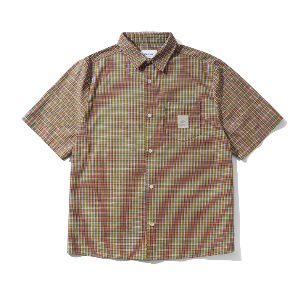 Equipment S/S Shirt - Lime / Red