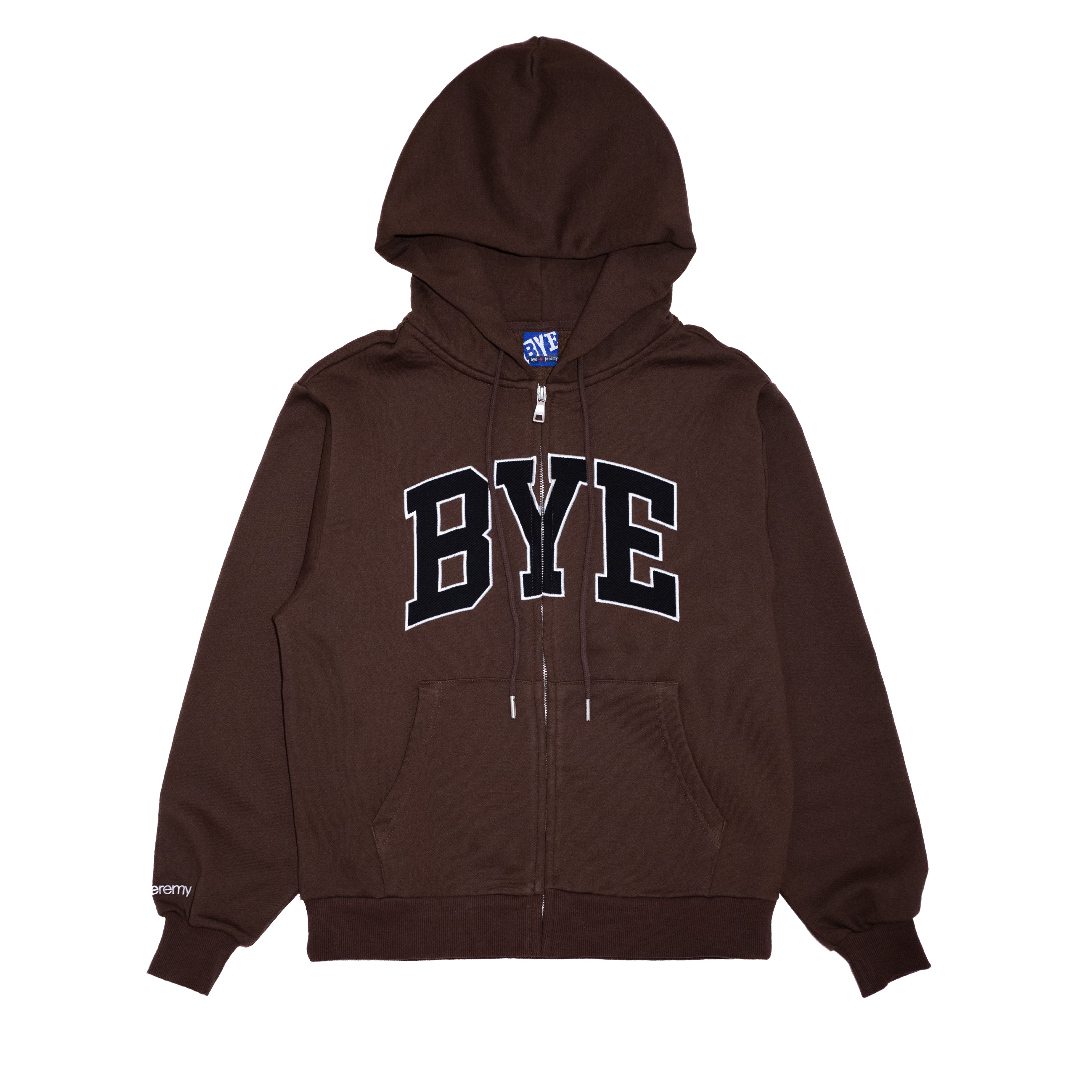 Bye Zip-Up Hoodie - Brown