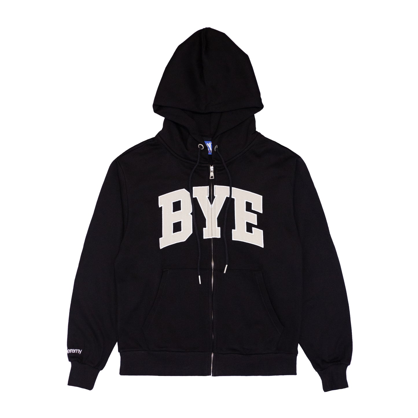 Bye Zip-Up Hoodie - Black