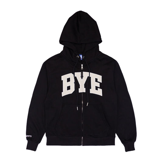 Bye Zip-Up Hoodie - Black