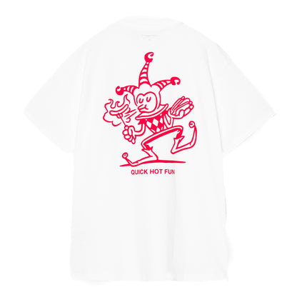 Harlequin BBQ Tee - White