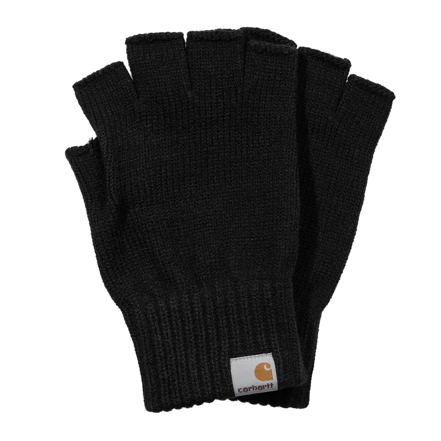 Mitten Fingerless Gloves - Black