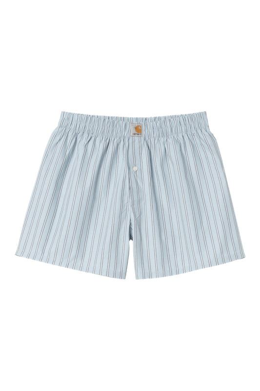 Cotton Boxers - Grimsby Stripe, Blue Fog