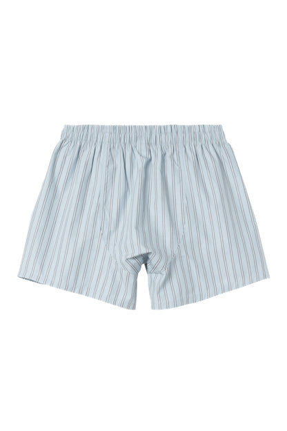 Cotton Boxers - Grimsby Stripe, Blue Fog