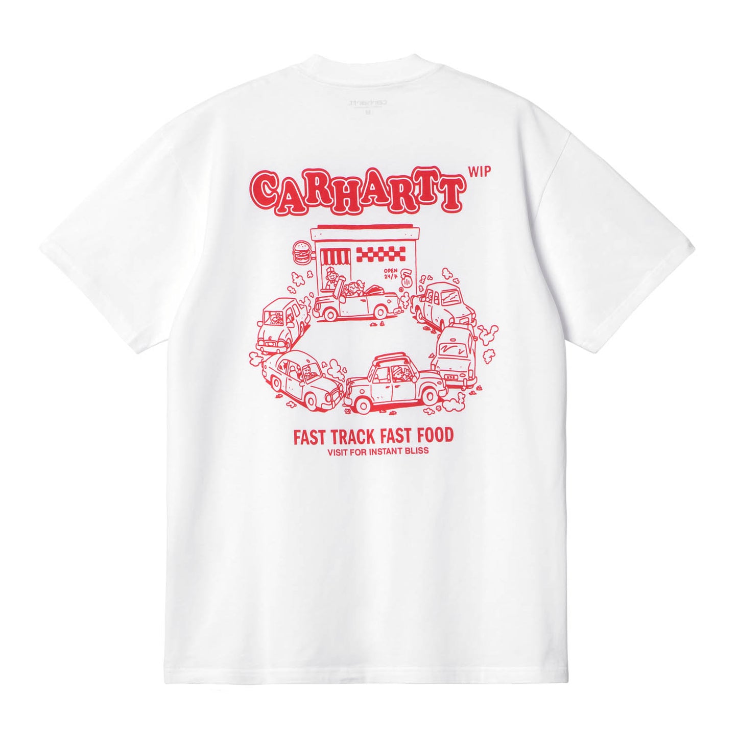 Fast Food Tee - White / Red