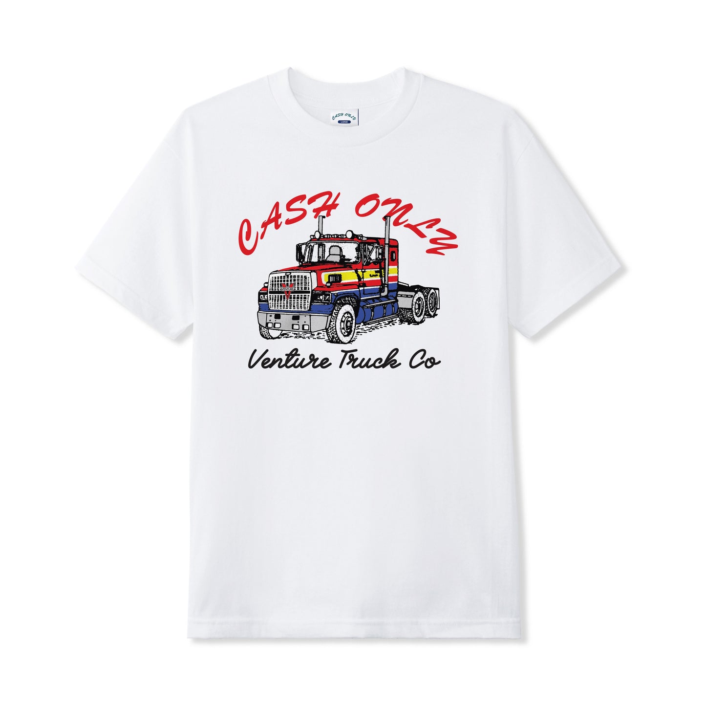 Cash Only x Venture Truck Tee - White