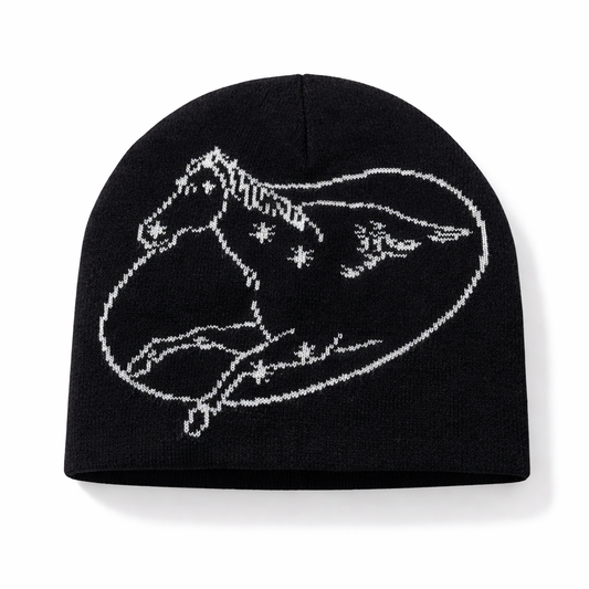 Pegasus Skully Beanie - Black
