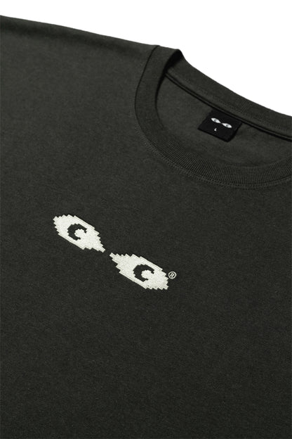 Embroidery Logo Tee - Washed Black