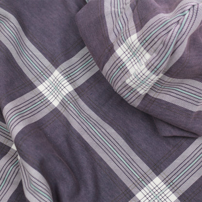 Crib Checkered Hood - Blue