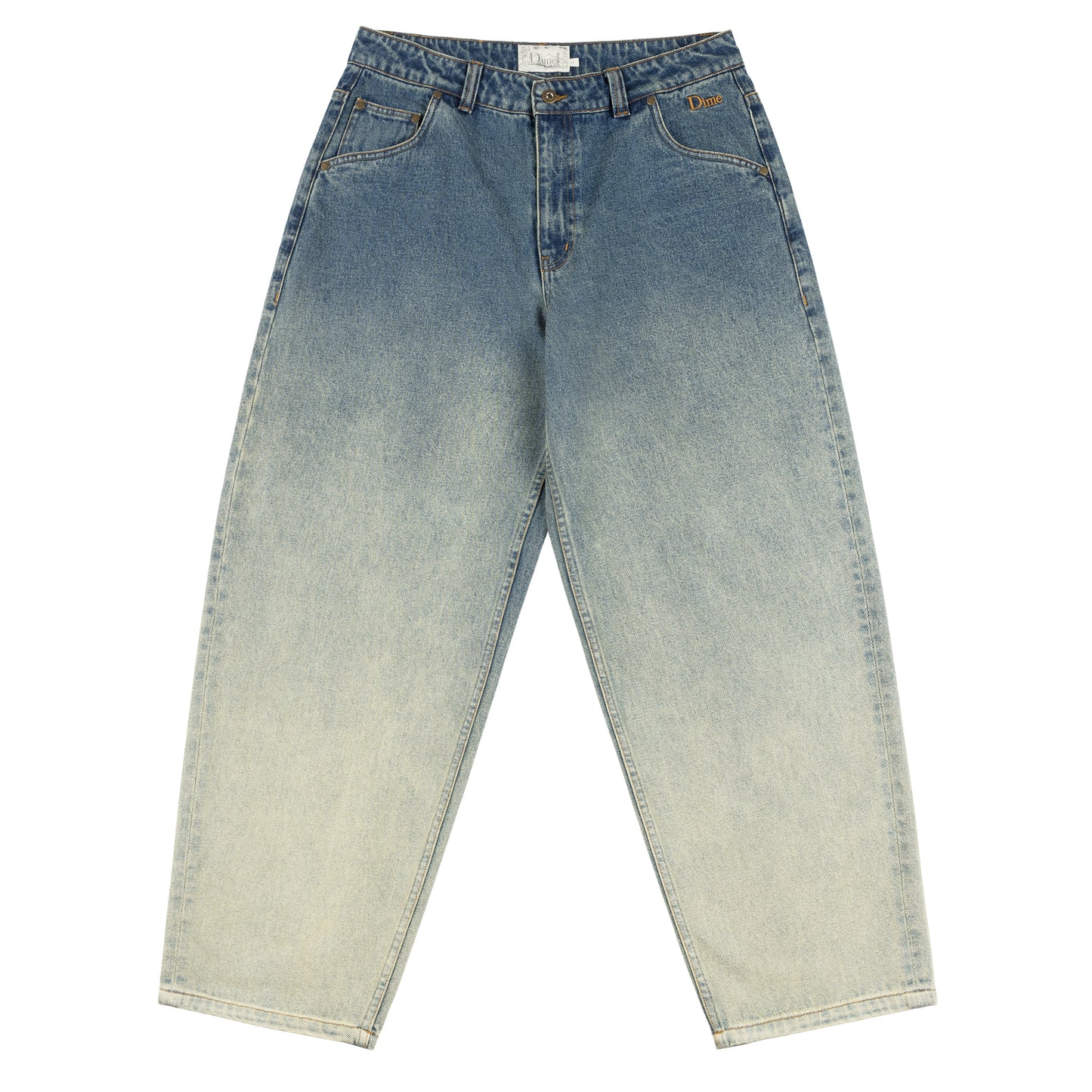 Classic Baggy Denim Pants - Dipped Sandblasted Indigo