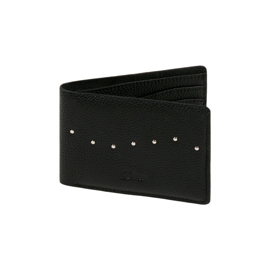 Studded Bifold Wallet - Black