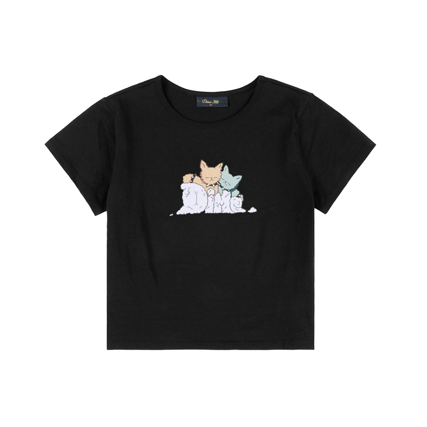 Fluff Baby Tee - Black