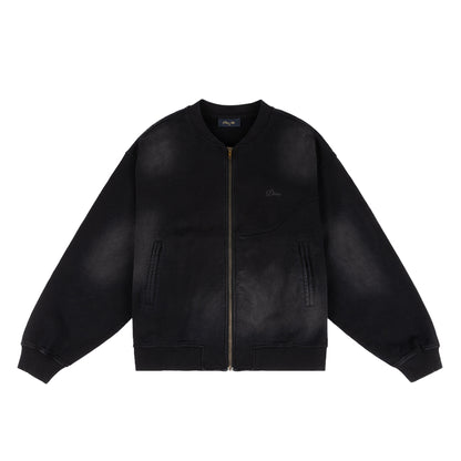 Faded Fleece Bomber - Black