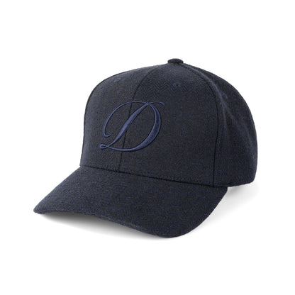 D Full Fit Cap - Herringbone Navy