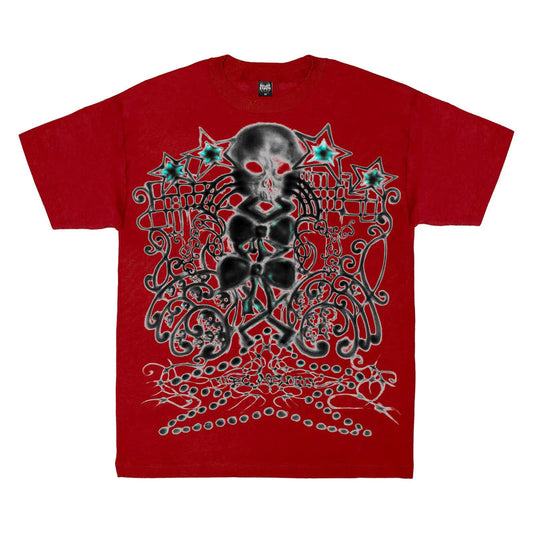 Skull Star Tee - Red