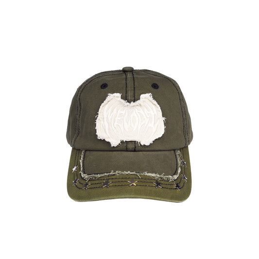 Star Studded Cap - Muddy Green