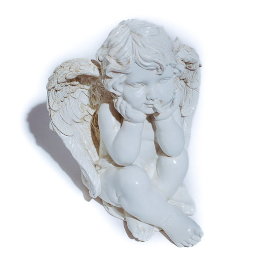 Smoking Cherub Hide-a-Key - White