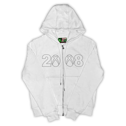 8Box Zip Up Hoodie 2.0 - White