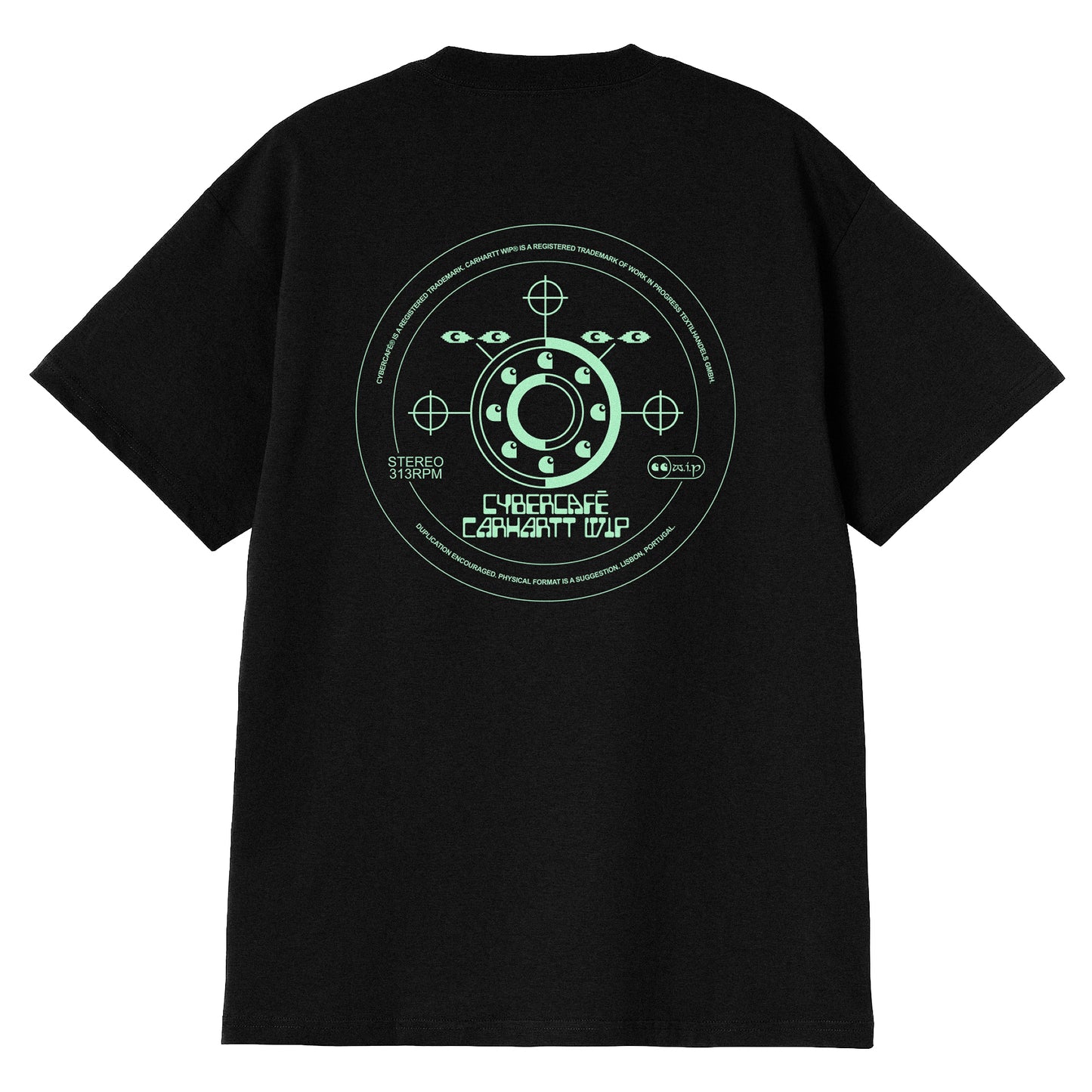 Cybercafé® X Carhartt WIP Jogo Duplo Tee - Black