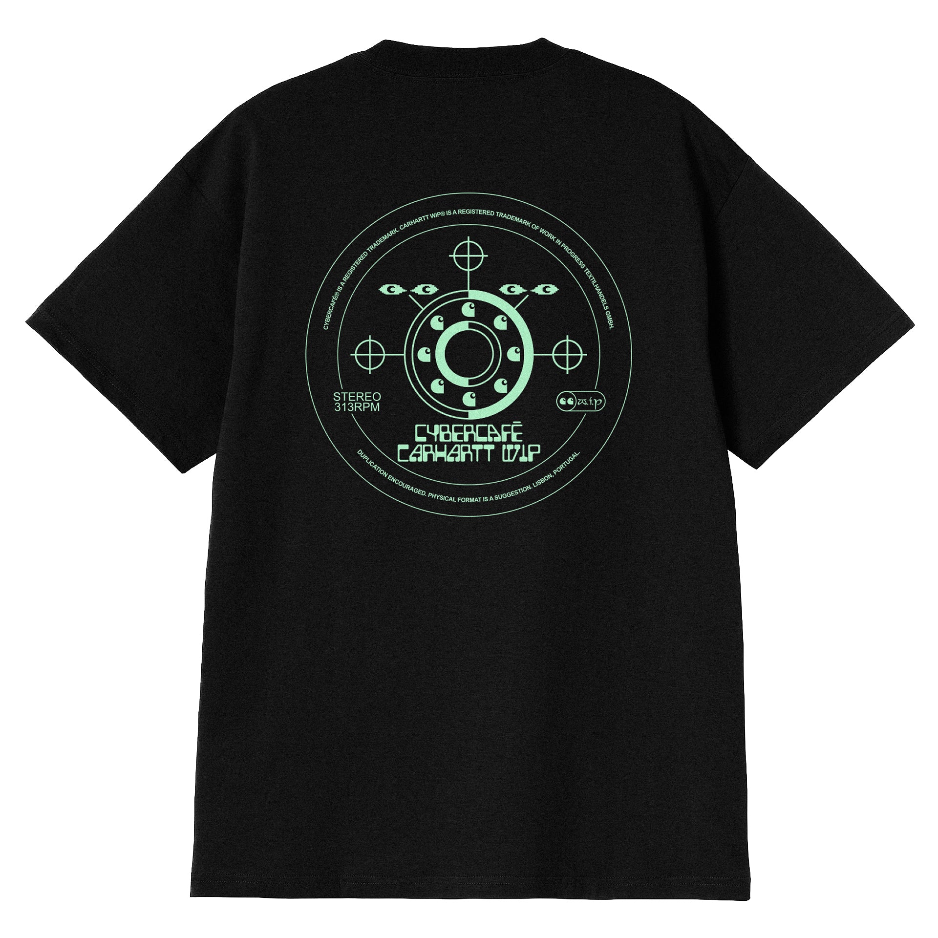 Cybercafé® X Carhartt WIP Jogo Duplo Tee - Black