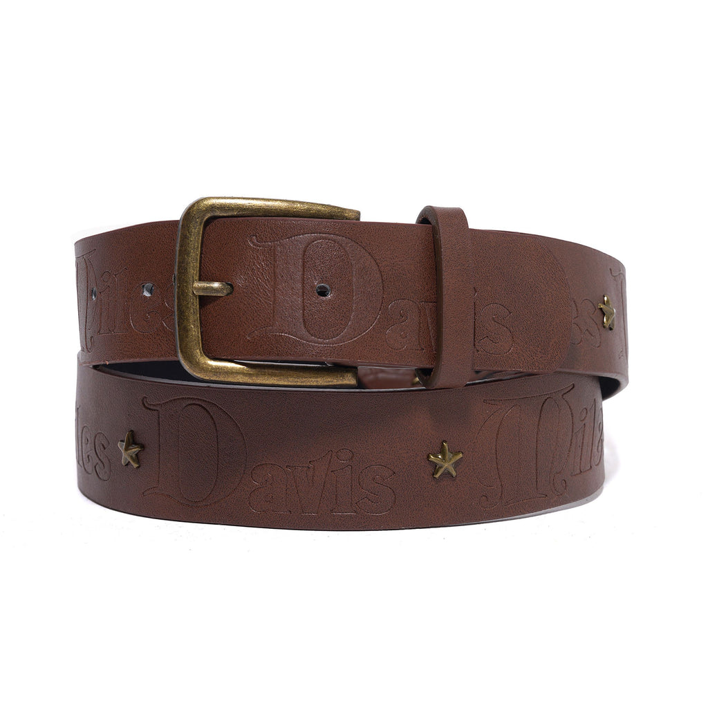 Miles Davis Studded Belt - Brown