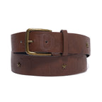 Miles Davis Studded Belt - Brown