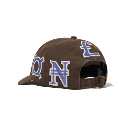 Currency 6 Panel Cap - Dark Brown