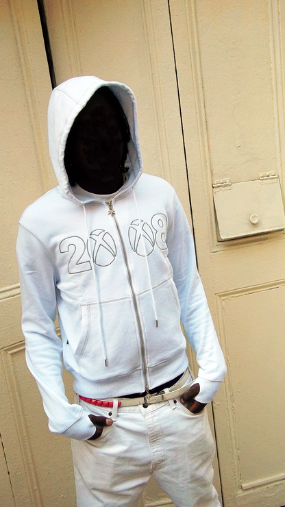 8Box Zip Up Hoodie 2.0 - White