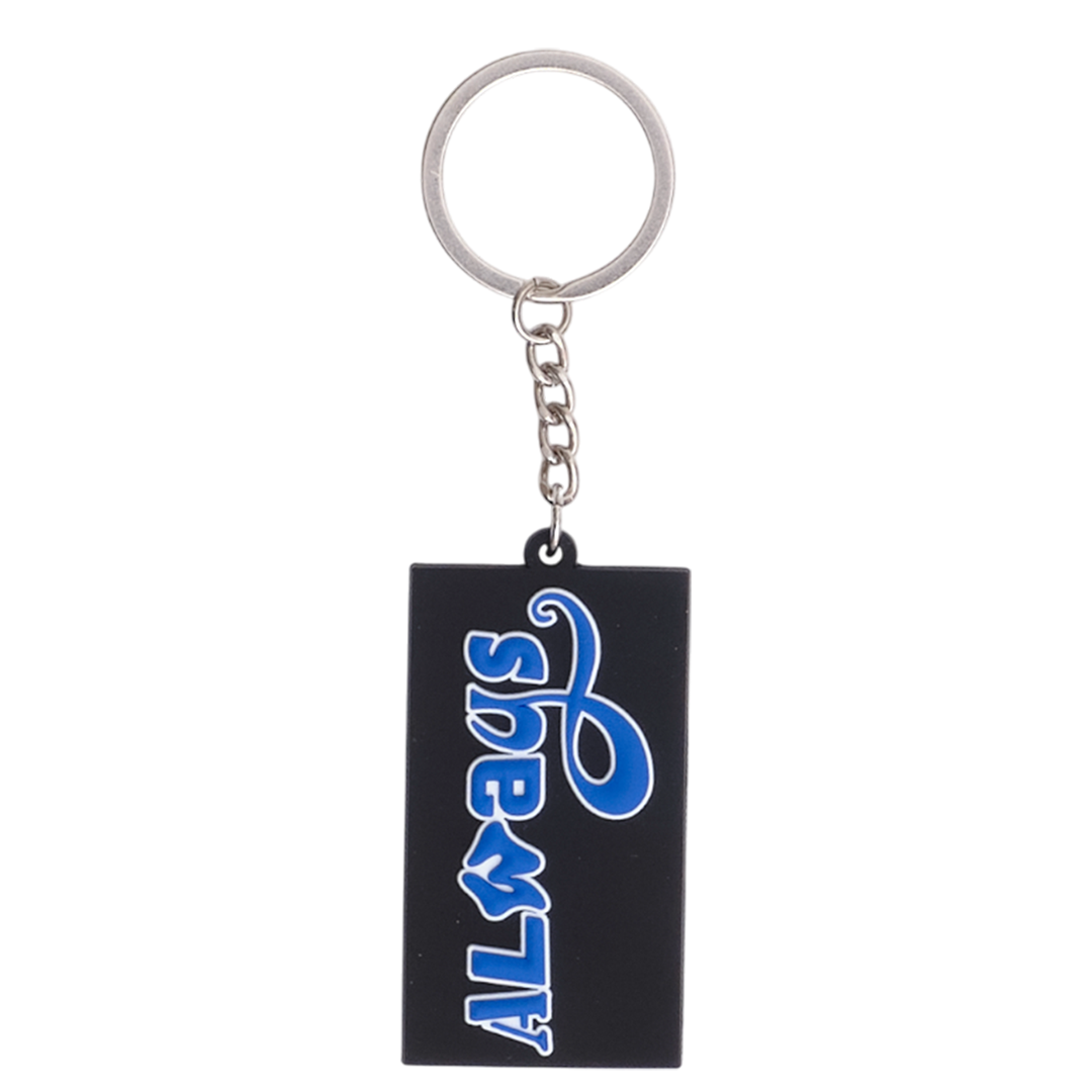 Always Surf Double Sided Keyring - Black / Blue