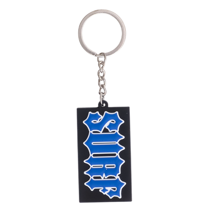 Always Surf Double Sided Keyring - Black / Blue