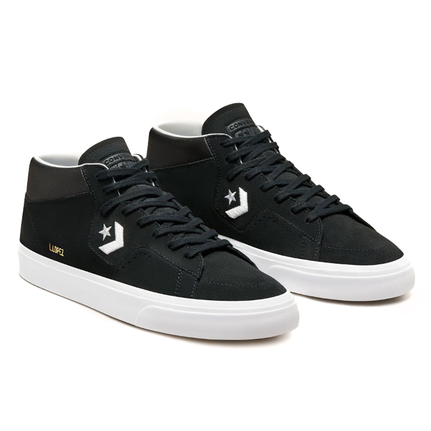 CONS Louie Lopez Pro Mid - Black / Black / White