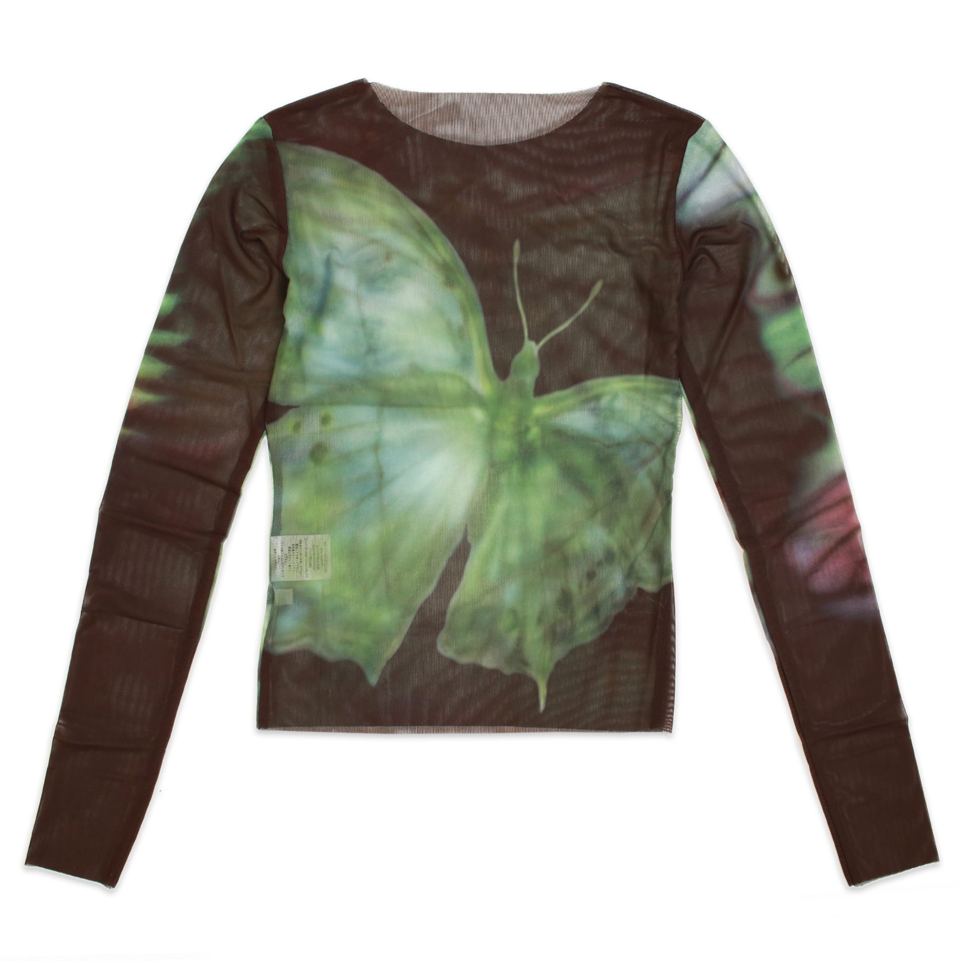 Butterfly Mesh Shirt - Green