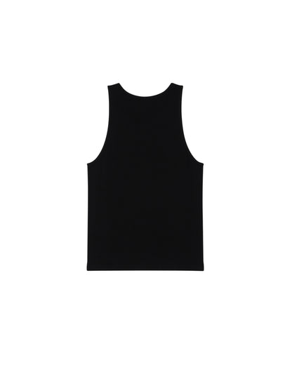 Standard Rib Tank Top - Black