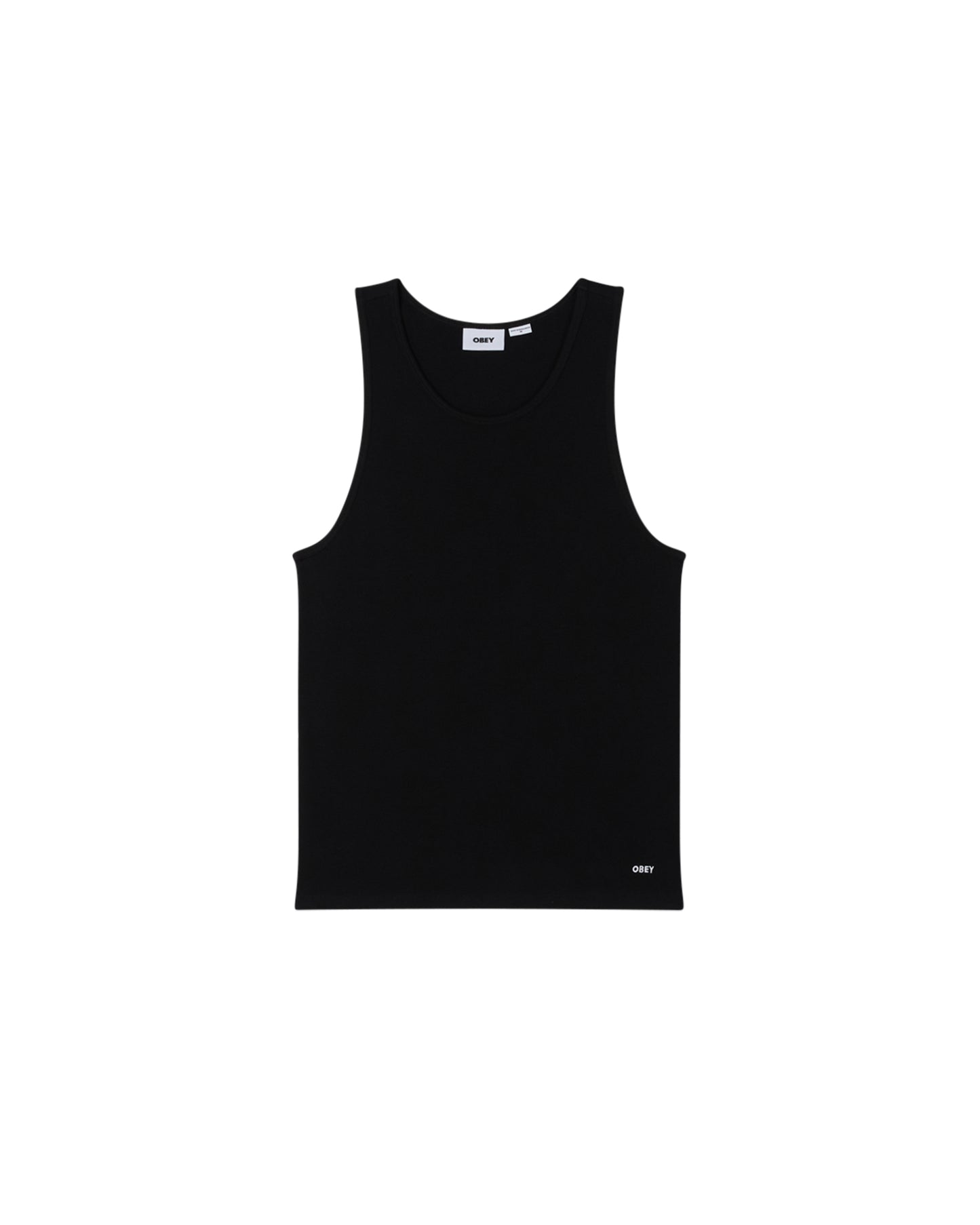 Standard Rib Tank Top - Black
