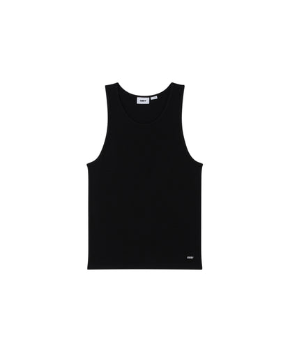 Standard Rib Tank Top - Black