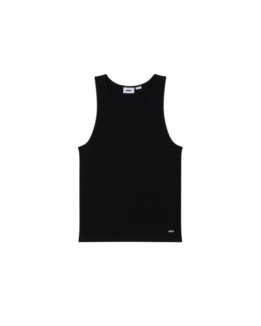 Standard Rib Tank Top - Black
