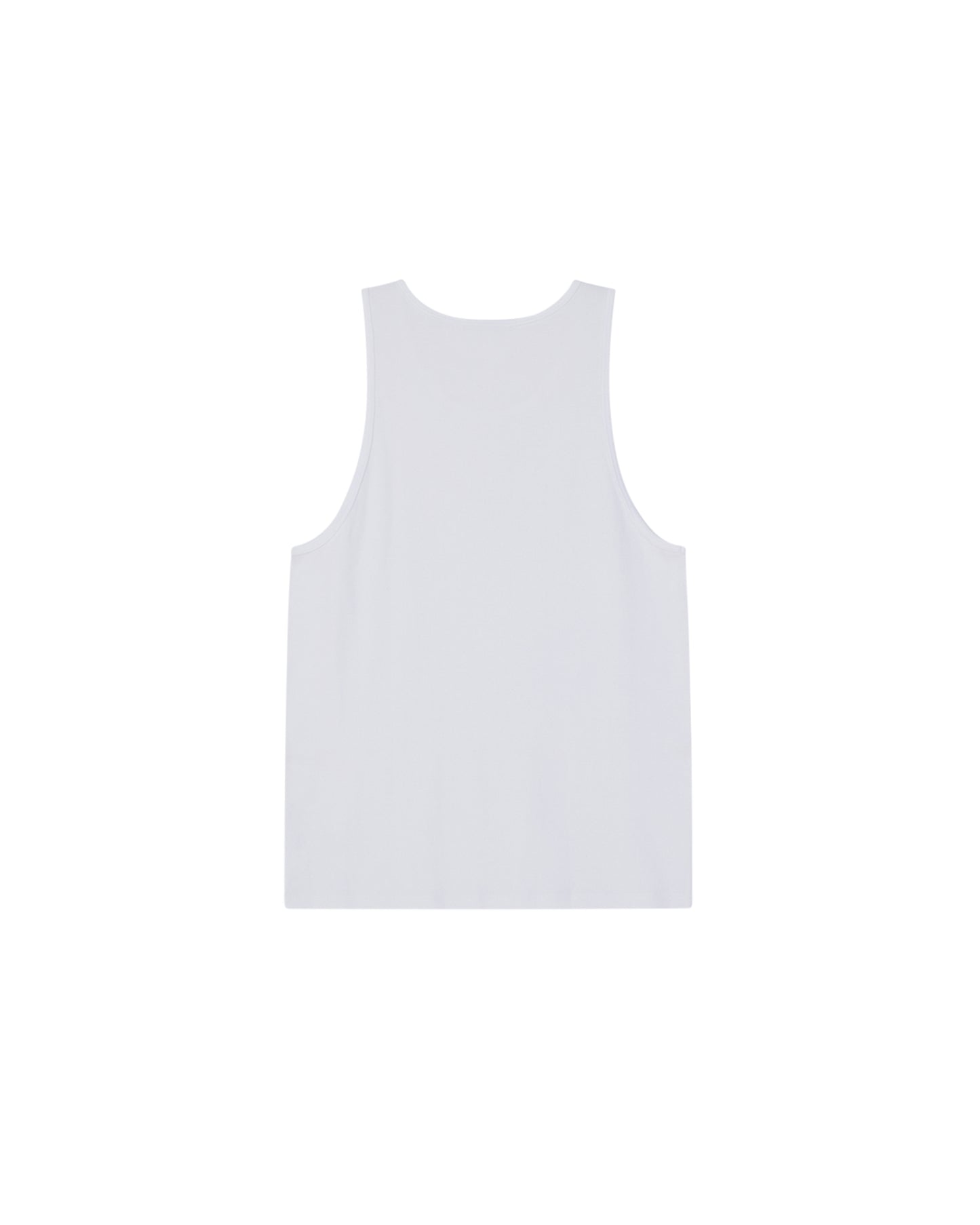 Standard Rib Tank Top - White