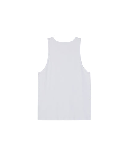 Standard Rib Tank Top - White