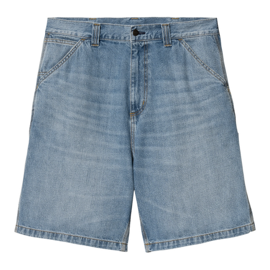 OG Single Knee Shorts - Blue (Burst Washed)