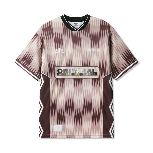 Butter® X Umbro Optical Jersey Tee - Brown / Taupe