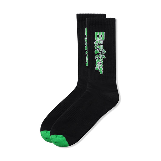 Smashed Logo Socks - Black