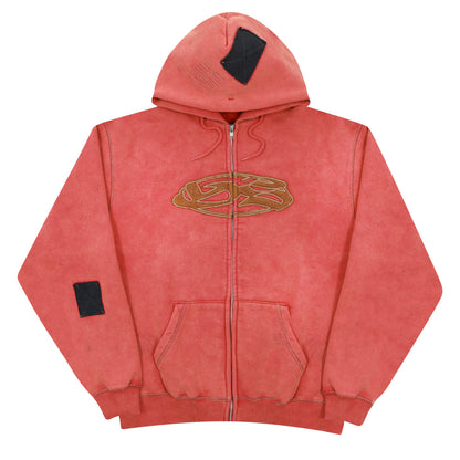 Seance Zip Hoodie - Red